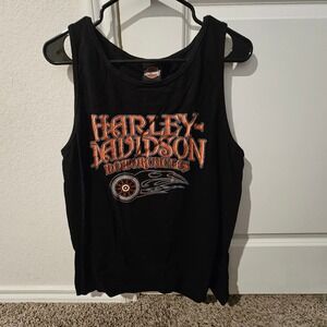 Harley-Davidson Folsom California Breakin Out Tank Top Black Mens Large